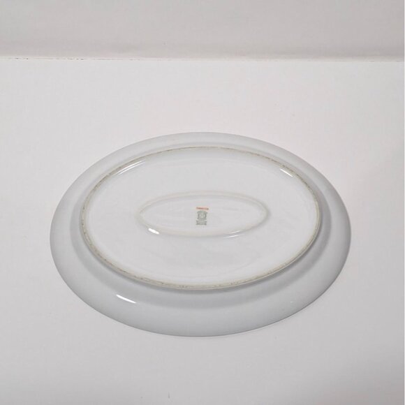 Noritake Chanossa Oval Serving Platter Porcelain Gold Floral Trim Vintage - Picture 16 of 16